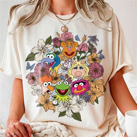 The Muppets Team Spring Floral Flower Garden Shirt Funny Tee 2024