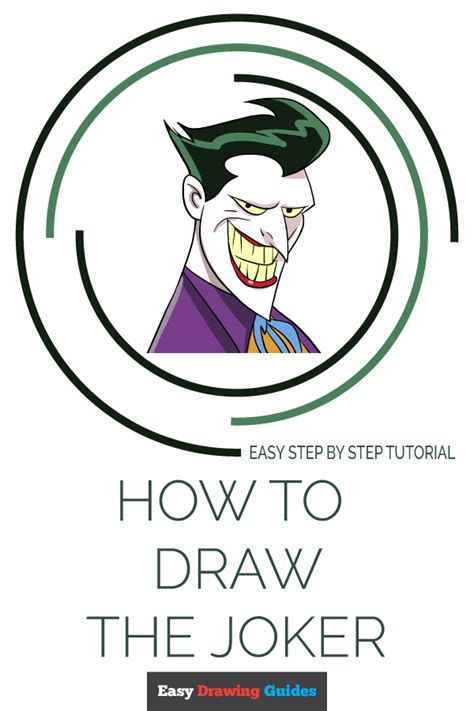 How To Draw The Joker Really Easy Drawing Tutorial Drawing Tutorial