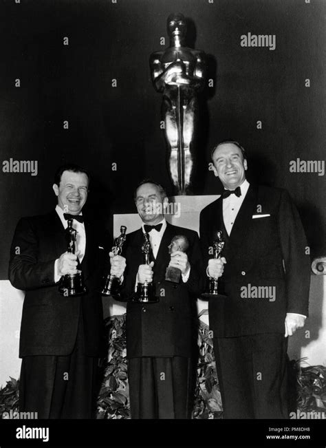 Joseph L Mankiewicz Darryl F Zanuck And George Sanders At The 23rd