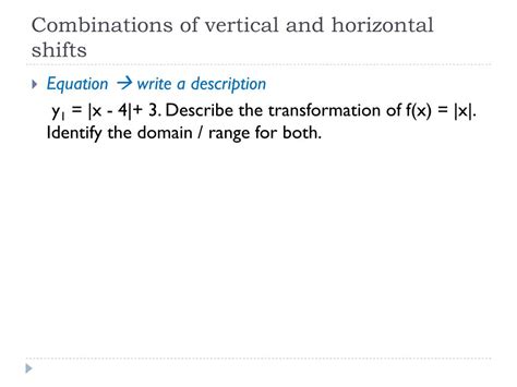 PPT - Vertical and Horizontal Shifts of Graphs PowerPoint Presentation - ID:3542799