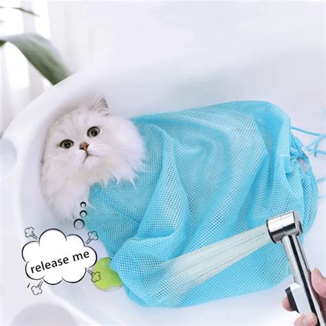 Cat Bathing Bag Cat Grooming Bathing Bag No Scratching Biting Restraint