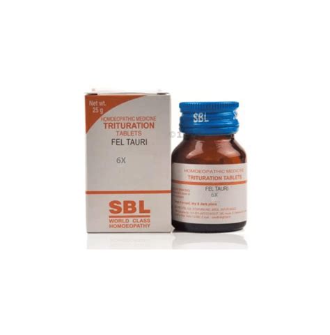 Sbl Fel Tauri Trituration Tablet X Buy Bottle Of Gm Trituration