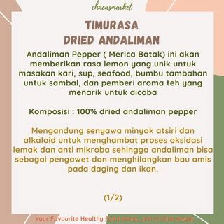 Jual Timurasa Andaliman Pepper Dried Pepper Merica Batak Kering