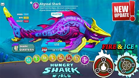 Hungry Shark World New Abyssal Shark Unlocked And Fully Upgraded