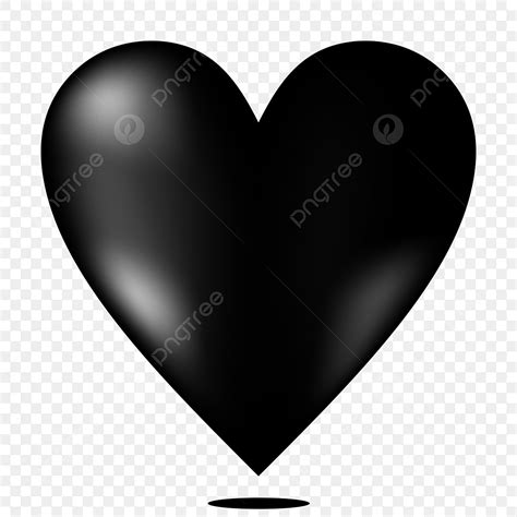 3d Heart Clipart PNG Images 3d Black Heart 3d Black Heart Icon PNG