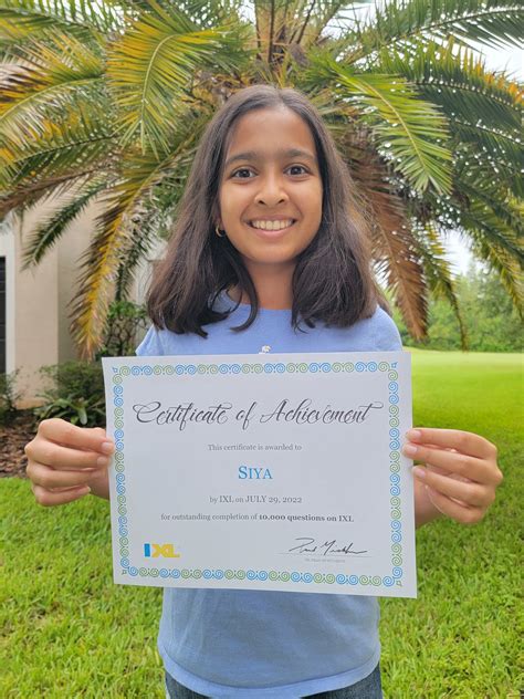 IXL - Siya, an IXL Rockstar! She says, "A great part of IXL is that