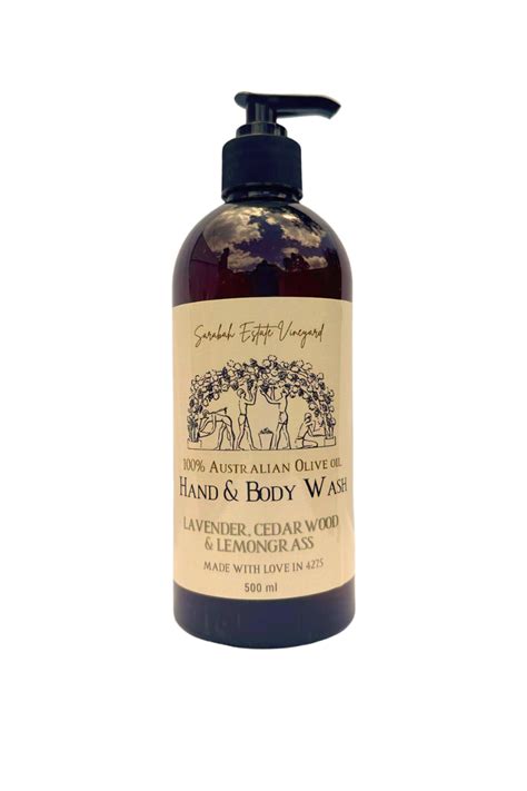 Hand And Body Wash Lavender Cedarwood And Lemongrass Sarabah Estate