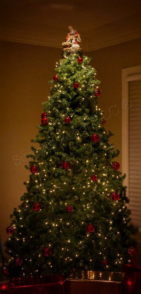 KNEELING 11.5" Santa with Baby Jesus Unique Tree Topper - Summit Arbor ...