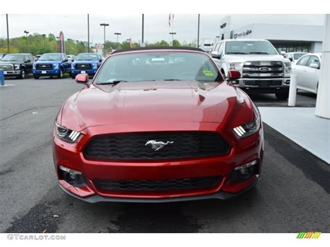 2015 Ruby Red Metallic Ford Mustang EcoBoost Premium Convertible