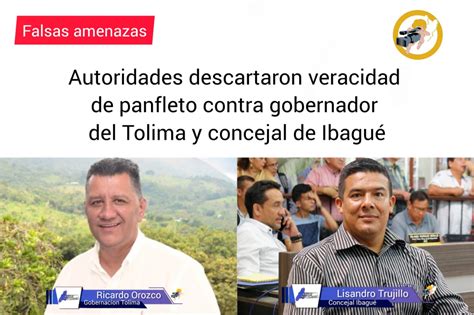 Autoridades Descartaron Veracidad De Panfleto Contra Gobernador Del