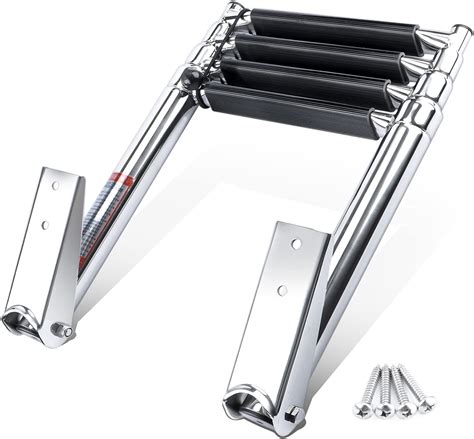 Dasmarine 3 Step Ladder 316 Stainless Steel Telescoping