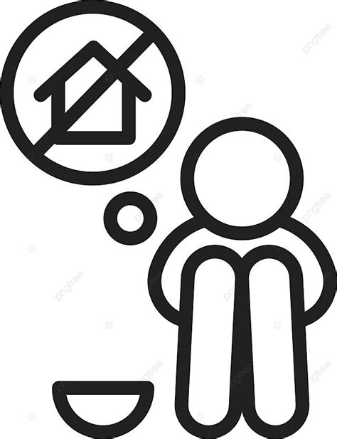 Homeless Icon Vector Image Vagrant Symbol Design Vector Vagrant