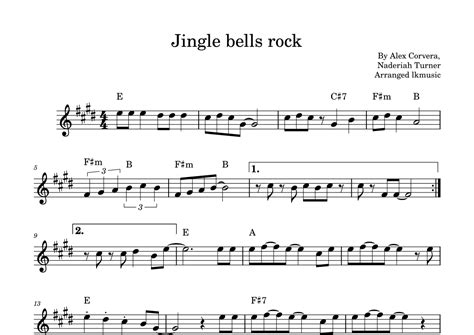 Jingle Bell Rock Arr Lkmusic Sheet Music Tane Soprano Sax Solo