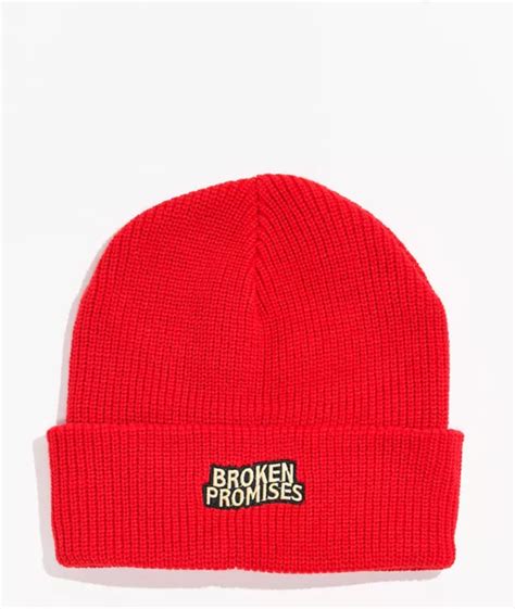 Broken Promises Start Stripe Black Yellow And Green Beanie