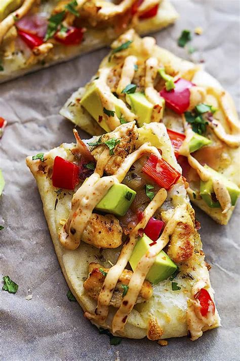 California Chicken Flatbread With Chipotle Ranch