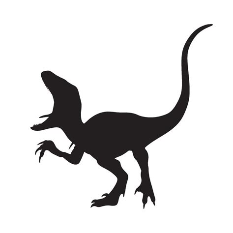 Velociraptor Silhouette Illustration 46621965 Vector Art At Vecteezy