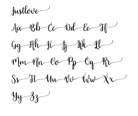 Beginner Calligraphy Alphabets A To Z