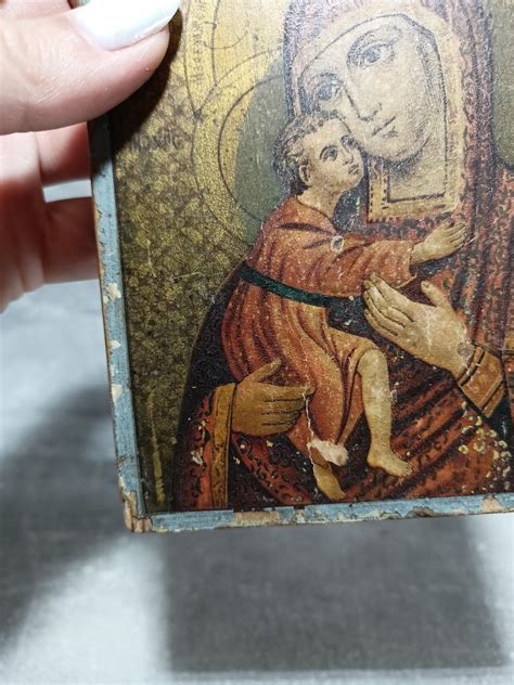 Antique Orthodox Icon Mother Of God And Jesus Christ Icon Etsy