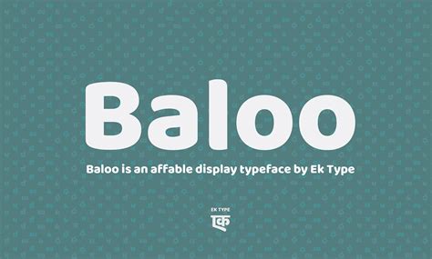 Baloo Font Family - All Free Fonts