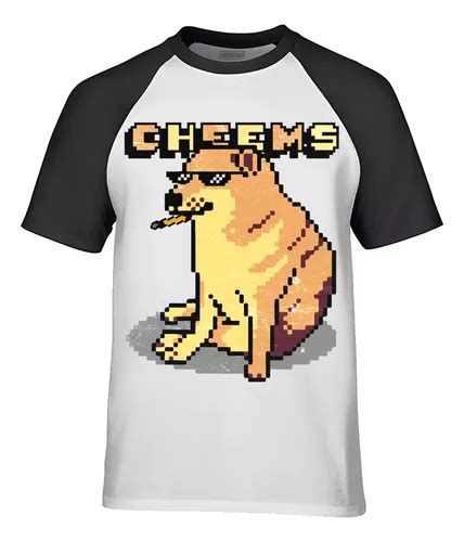 Playera Cheems Pixel Manga Ranglan Corta Meses sin interés