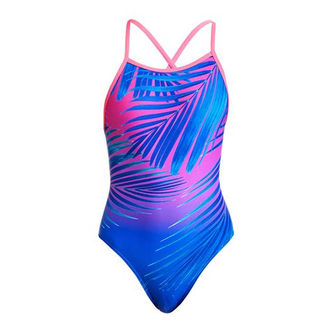 Funkita Sultry Summer Girls Tie Me Tight One Piece Aqua Swim Supplies