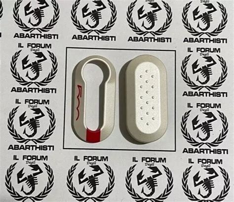 ABARTH 500 595 695 PUNTO Cover Chiave 100 Originale FIAT ABARTH WHITE