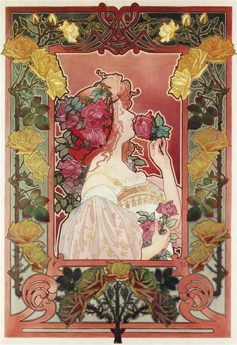 Privat Livemont The Scent Of A Rose Art Nouveau Poster