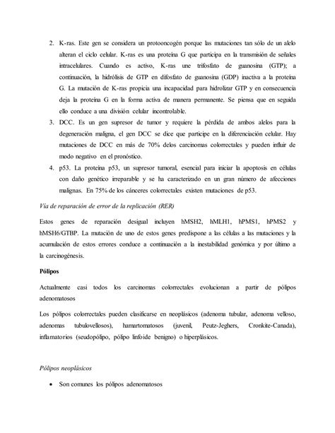 Tema Cancer De Colon Resumen Pdf Descarga Gratuita