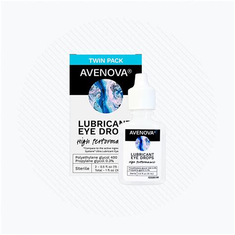 Avenova Lubricant Eye Drops Twin Pack 15ml Bottles