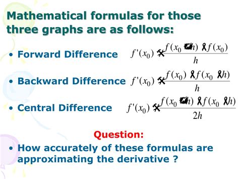 Ppt Numerical Differentiation Or Difference Approximation Powerpoint Presentation Id 9638886