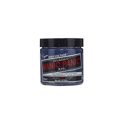 Manic Panic Classic High Voltage Semi Permanent Hair Color Cream 118 Ml Blue Steel