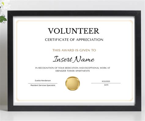 Editable Volunteer Certificate Of Completion Training Certificate