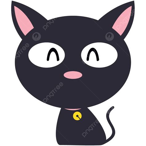 Gato Preto Feliz Vetor Png Feliz Gato Preto Pintar Imagem Png E