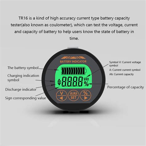 Dc V A A A Tr Coulomb Counter Meter Grandado