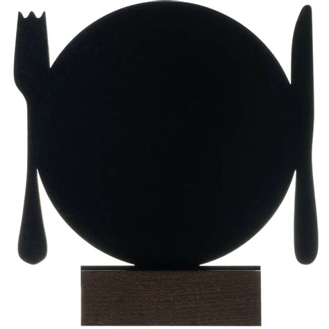 Kreidetafel Motiv Teller Tischaufsteller Menütafel Beidseitig Beschriftbar