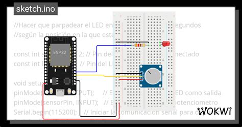 P Ej Encender Led Con Potenciometro Wokwi Esp Stm Arduino