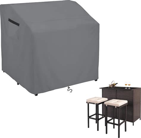 Akefit Outdoor Bar Set Cover Weatherproof Storage Cabinets For Patio Covers Storage