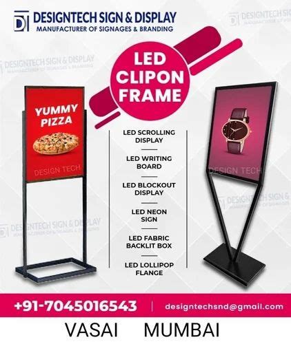 Aluminium Square Led Backlit Menu Boards For Promotion Standard Size