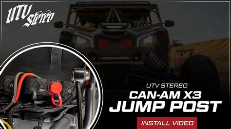 How To Install UTV Stereo Can Am X3 Battery Jump Post YouTube