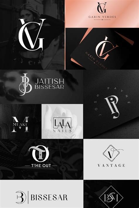 I Will Do Modern Minimalist Monogram And Luxury Initial Logo Design In