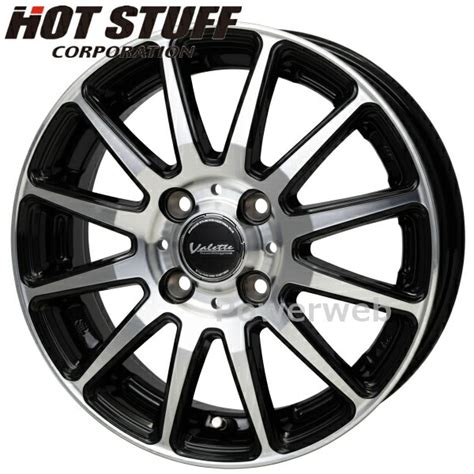 楽天市場Valette GLITTER インチ J PCD 穴数 inset ブラックポリッシュ ヴァレット グリッター HOT STUFF ホットスタッフ