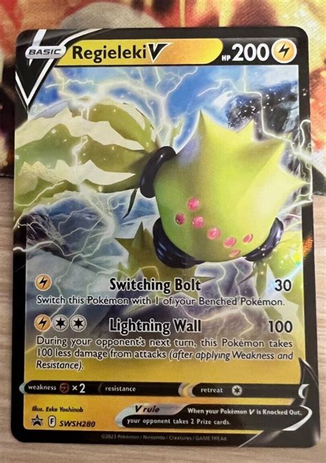 Regieleki V Swsh Black Star Promo Pokemon Tcg Nm Ebay