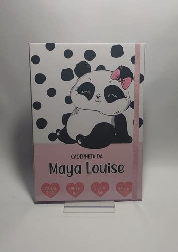 Capa Dura Para Caderneta De Vacina Personalizada Panda Dados