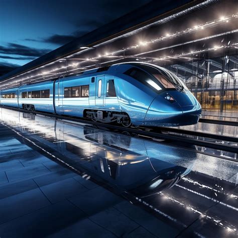 Premium AI Image | highspeed train