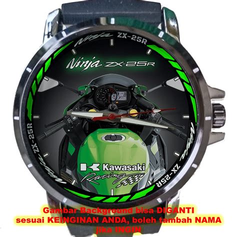 Jual Kawasaki Ninja Zx R Spedo Green Art Keren Jual Jam Tangan Pria