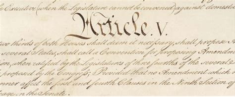 Article V Of The U S Constitution Cosaction