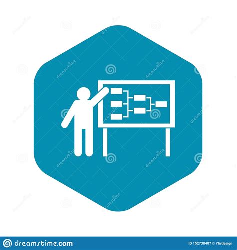 Hombre De Negocios E Icono De La Pantalla De La Presentaci N