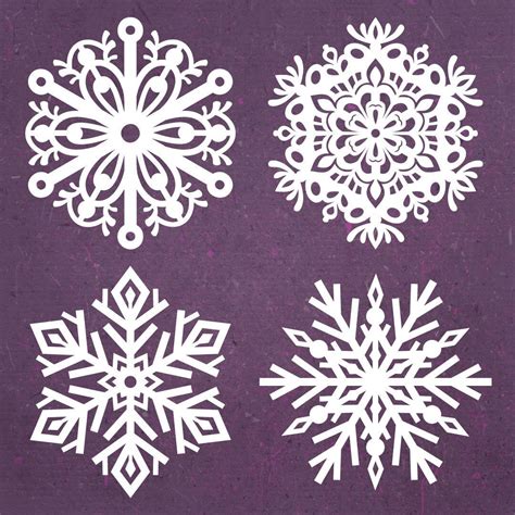 Snowflake Svg Cut Files For Christmas Crafts