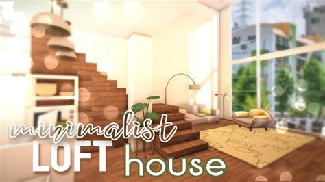 Bloxburg Minimalist Loft House Speed Build 104k Youtube