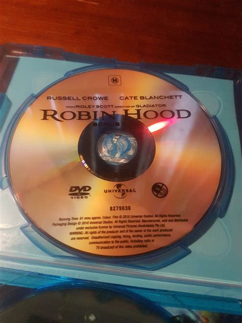 Robin Hood Blu Ray Dvd Epic Disc Limited Edition Steelbook Region